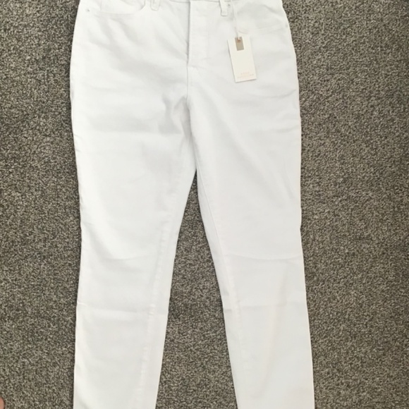 NWT Good American white skinny jeans cropped 27" length size 8/29 - Picture 5 of 5